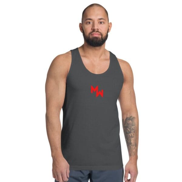 A modern warrior wearing the MW Modern Warrior Logo Tank Top American Apparel.