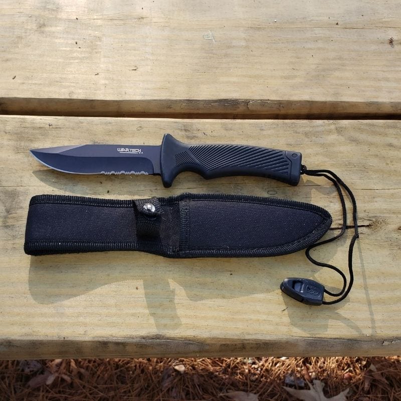 10.5 Wartech Survival Tactical Knife Silver Blade with Sheath: Tactical  Knives