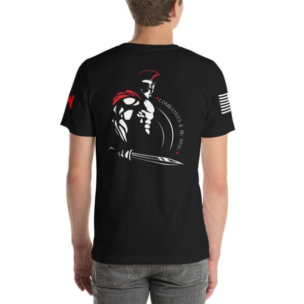 MW Combatives T w/Sleeve Design, man, sword.