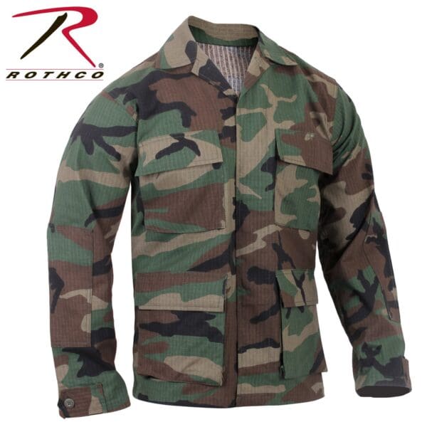 Rip-Stop BDU Shirt (100% Cotton Rip-Stop) 4 Color Pattern Choices - Image 4