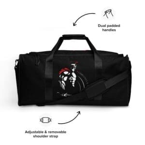 Black, Modern Warrior Combatives Premium Duffle, image, rooster