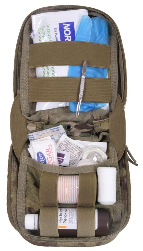 MOLLE Tactical First Aid Kit | Multi Color Choices, shown.