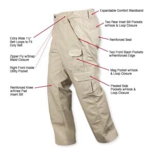 Tactical Contractor Pants Rothco, khaki, cargo