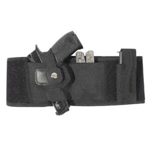 Black belt, Concealed Carry Neoprene Belly Band Holster.