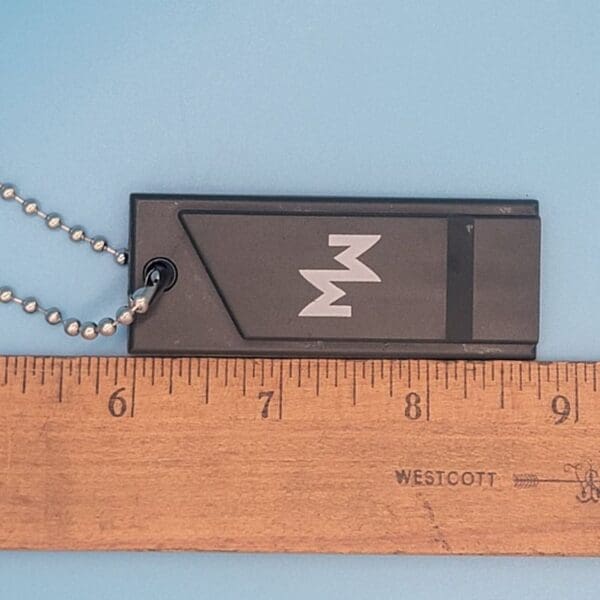 black, usb, key chain, letter m