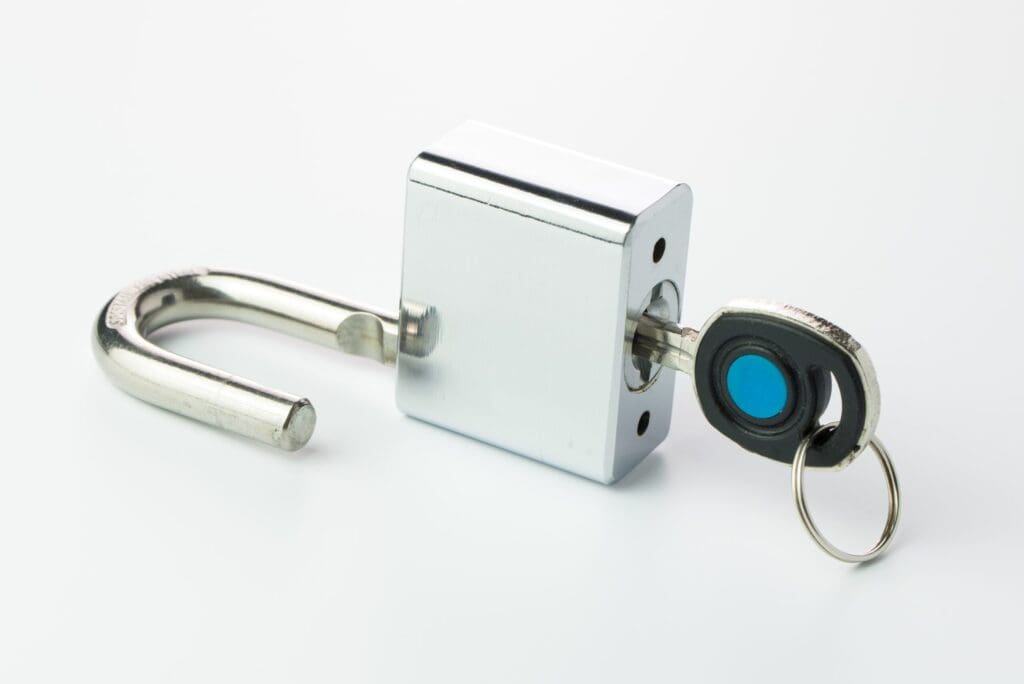 Padlock and key modern locks can also succumb to lockpicking