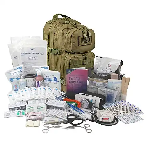 Fully Stocked First Aid Kit Backpack