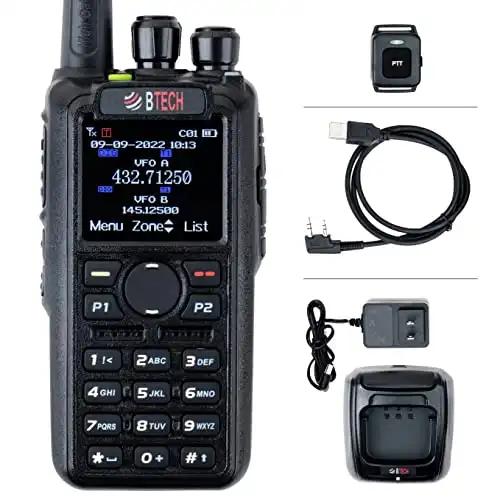 BTECH DMR-6X2 PRO Digital DMR and Analog 7-Watt Dual Band Two-Way HAM Radio