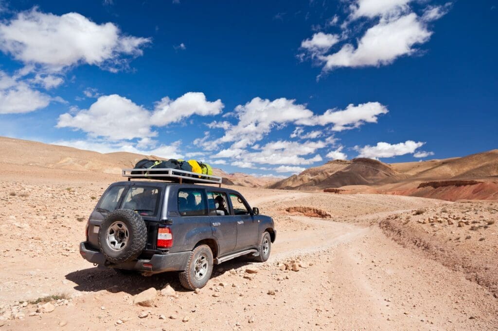 Offroad car in the desert