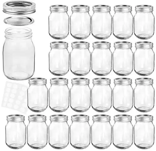 KAMOTA Mason Jars 12 oz