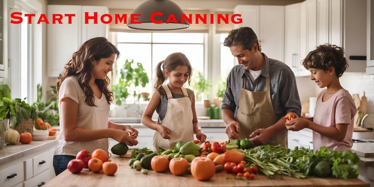 Begin home canning with this Prepper's Guide to creating an Emergency Food Supply.