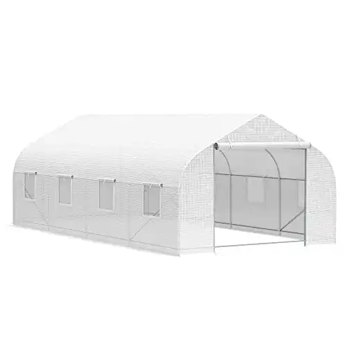 20' x 10' x 7' Outdoor Walk-in Greenhouse