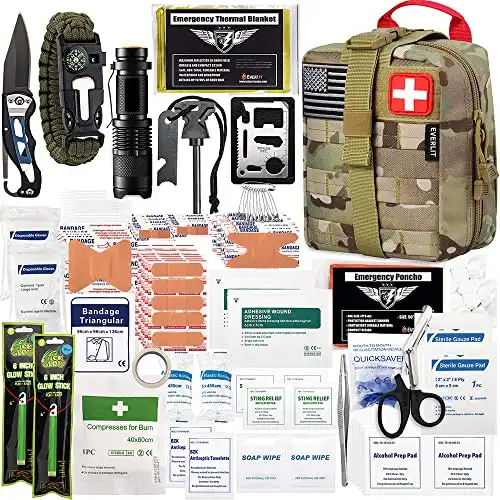 EVERLIT 250 Pieces Survival First Aid Kit