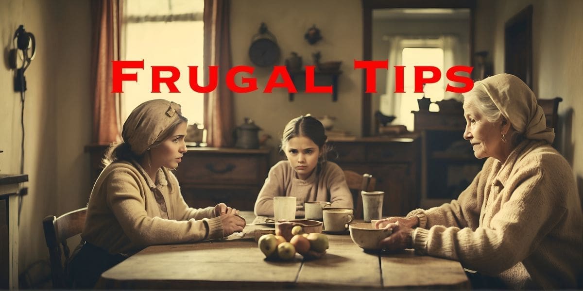 Three women sitting at a table sharing essential frugal tips.